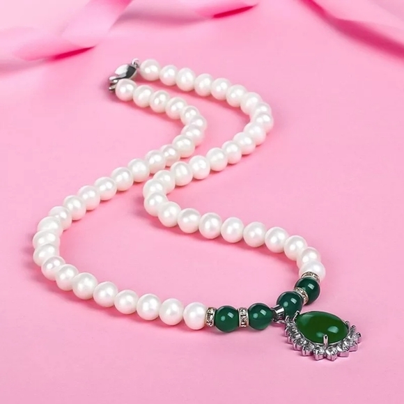 925 sterling silver 100% Freshwater pearls Natural - Picture 14 of 16